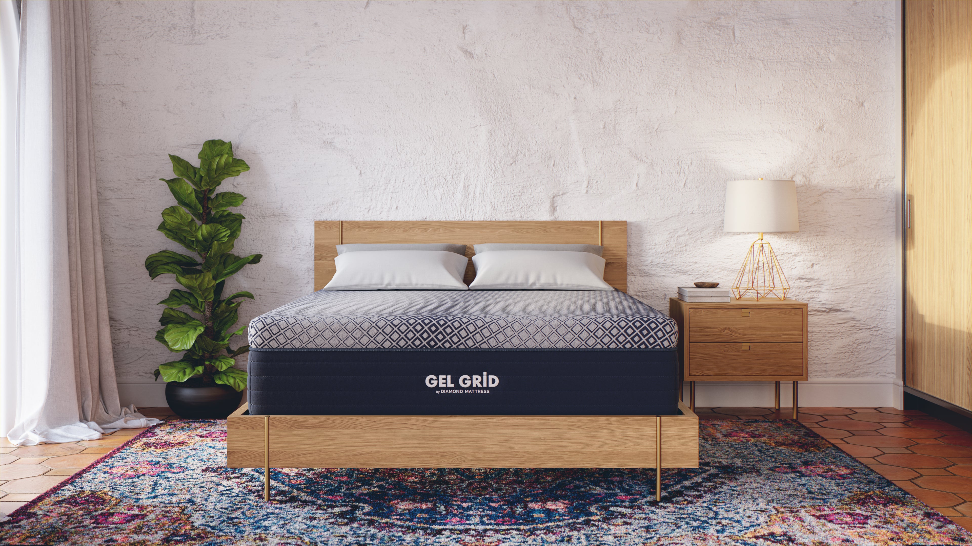 Diamond Mattress Gel Grid Gravity Hybrid Mattress - Thumbnail 3
